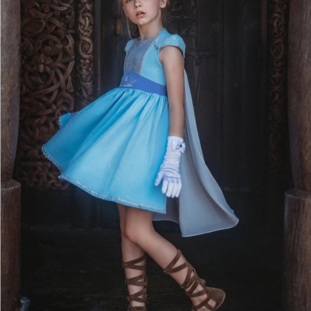 Only Little Once - Disney Elsa Princess Twirl Dress with Cape size 3
